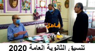 تنسيق الثانوية العامة 2020